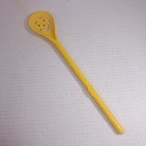 Vintage Splenda Kool-Aid long Spoon Face Yellow Plastic Mixing stirring Kool Aid